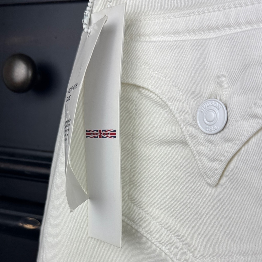 Hudson White Flared Jeans - Picture 10 of 11